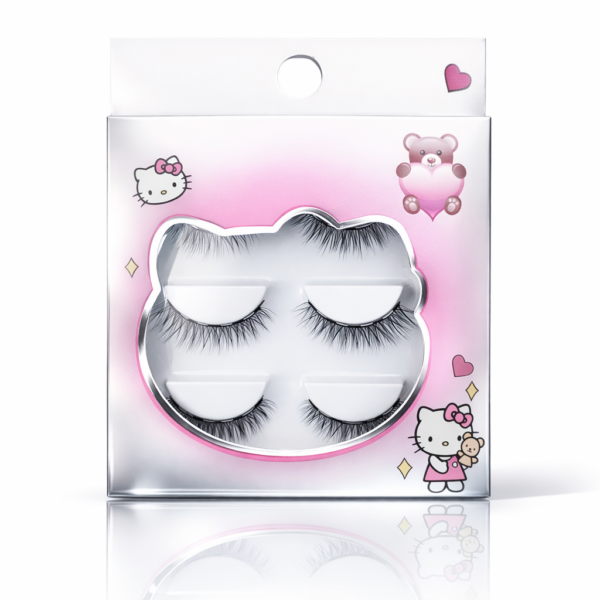 SET DE PESTAÑAS HELLO KITTY