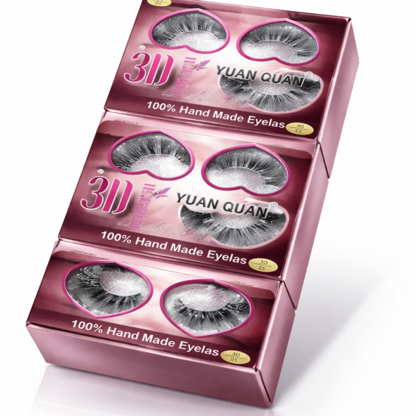 PAQ. PESTAÑA YUAN QUAN 3D 12 PZ