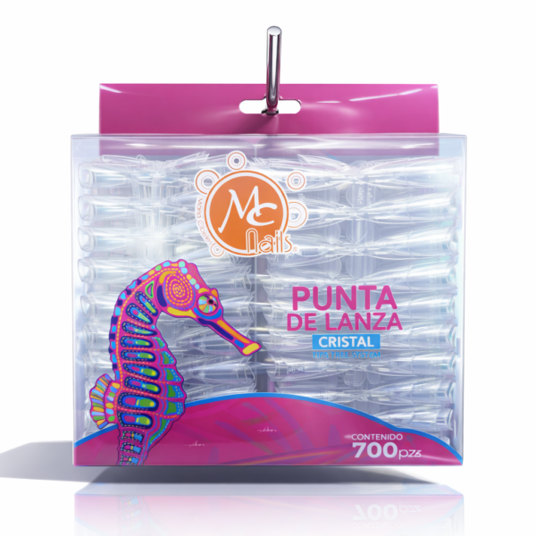 Tips 700 pz Punta de Lanza Cristal