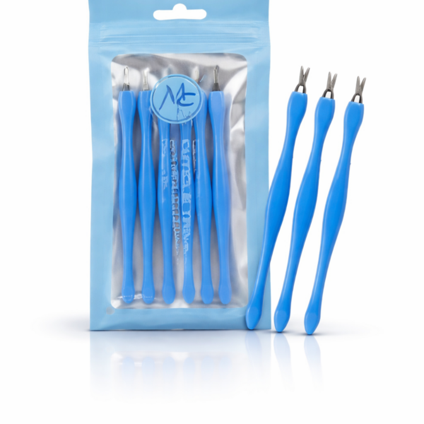 CORTA CUTICULA AZUL 6PZ.